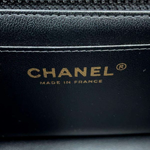 9561311 09 CHANEL Chain Bag Coco Mark Lambskin Mini Matelasse Black