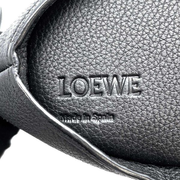 9562684 12 LOEWE Bunny Animal Shoulder Bag Black