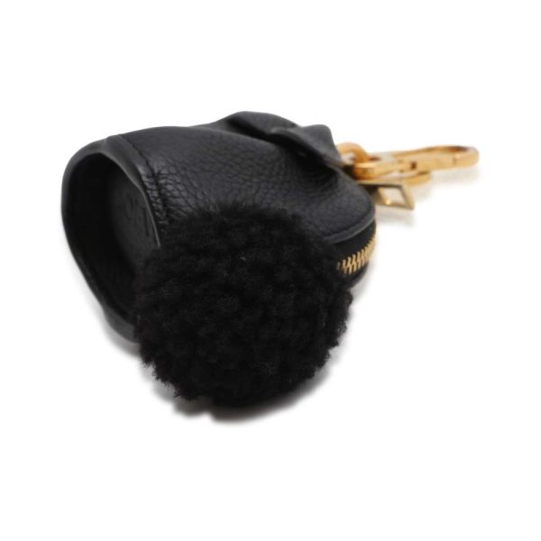 9562691 02 LOEWE Bunny Animal Keychain Coin Case Black