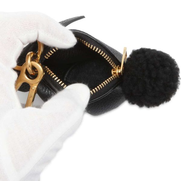 9562691 06 LOEWE Bunny Animal Bag Charm Black