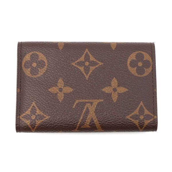 9563490 03 Louis Vuitton Key Case Monogram Multicle 6 Brown Metal Fittings