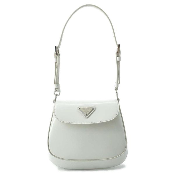 9563735 01 Prada Cleo Handbag 2way Shoulder Bag Mini Bag White