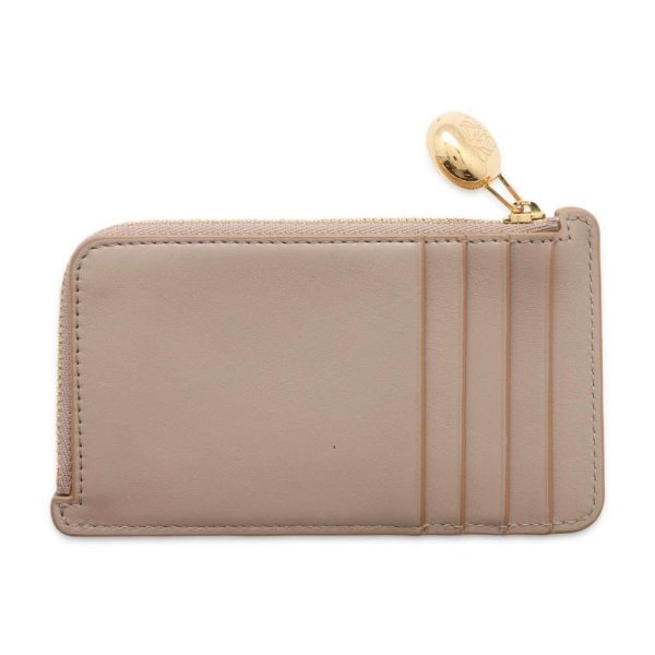 9565586 03 LOEWE Pebble Shiny Napa Calf Coin Case Beige