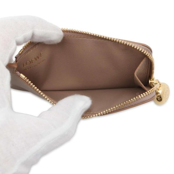 9565586 04 LOEWE Pebble Coin Case Beige