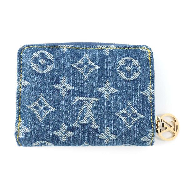 9566736 03 Louis Vuitton Wallet Denim Remi Portefeuille Blue