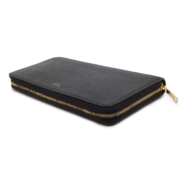 9566996 02 Celine Large Zipped Wallet Black