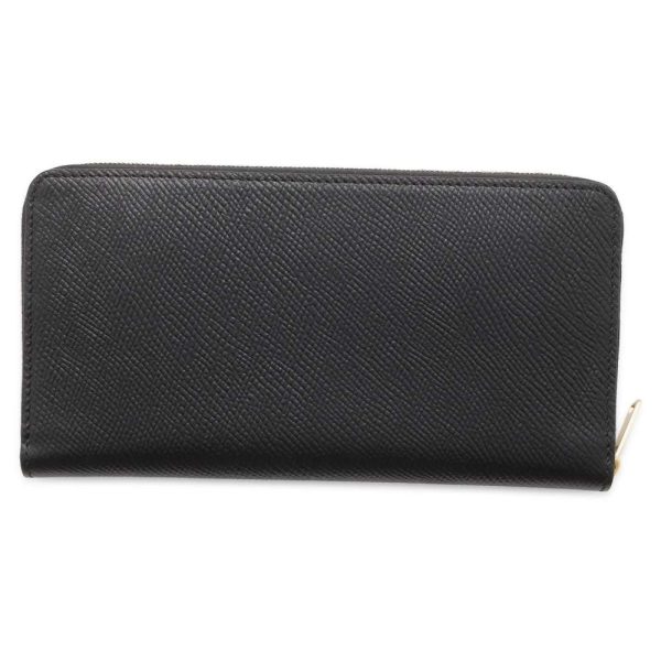 9566996 03 Celine Large Zipped Wallet Black