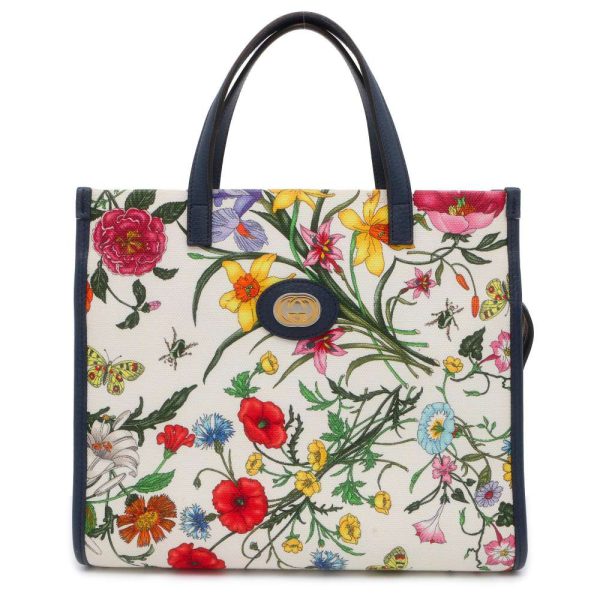 9567139 01 Gucci Handbag Flora 550141 2way Shoulder Bag Flower White