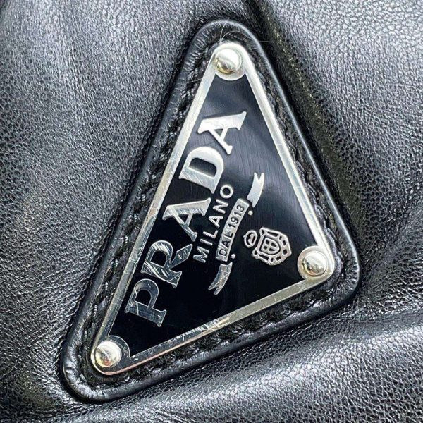 9571419 10 Prada Padded Nappa Handbag 2way Shoulder Bag Black