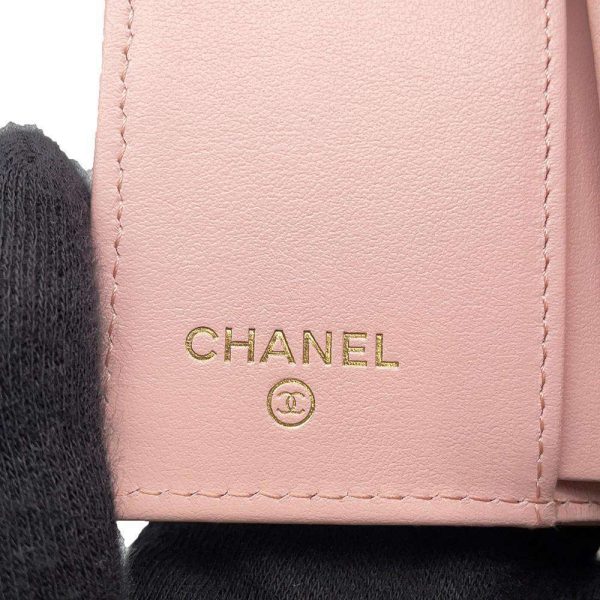 9572775 06 CHANEL Wallet Matelasse CocoMark Lambskin Folding Compact