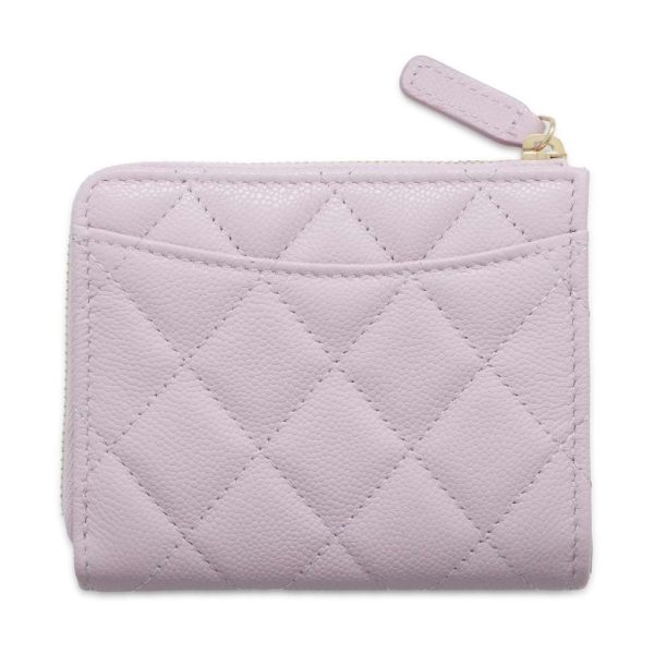 9573420 03 CHANEL Matelasse CocoMark Caviar Skin Wallet