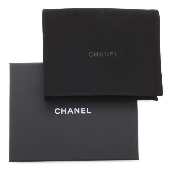 9573420 06 CHANEL Matelasse CocoMark Caviar Skin Wallet Card Case