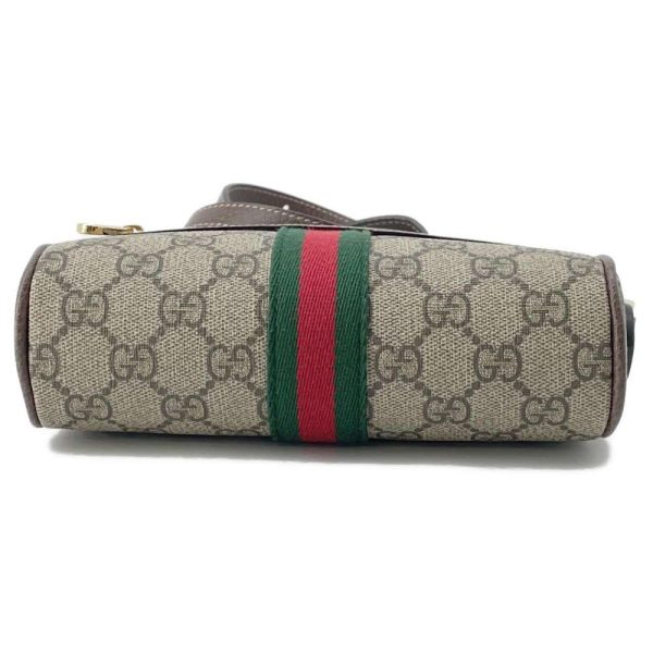 9574366 03 Gucci GG Supreme Ophidia Mini Shoulder Bag Biege