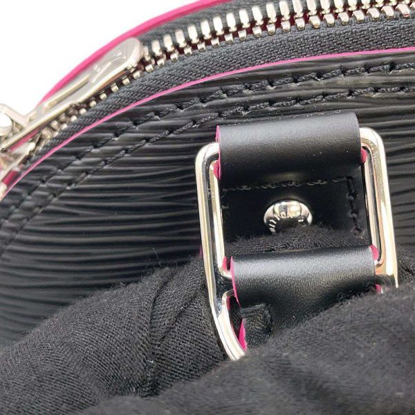 9576117 13 Louis Vuitton Alma BB Handbag Epi Black