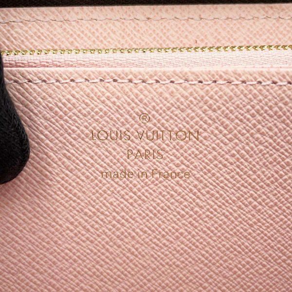 9585812 06 Louis Vuitton Zippy Wallet Long Wallet Damier Ebene Pink