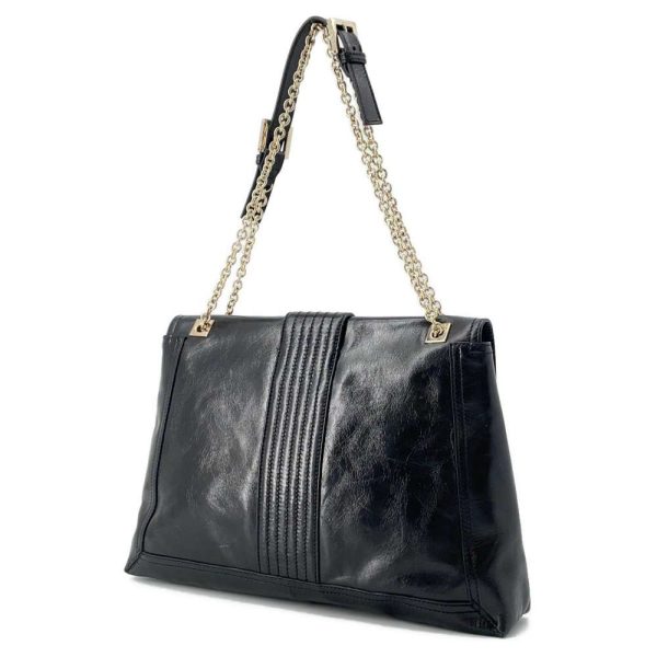 9587281 02 Fendi Chain Shoulder Bag Black