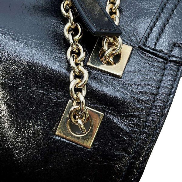 9587281 11 Fendi Chain Shoulder Bag Black