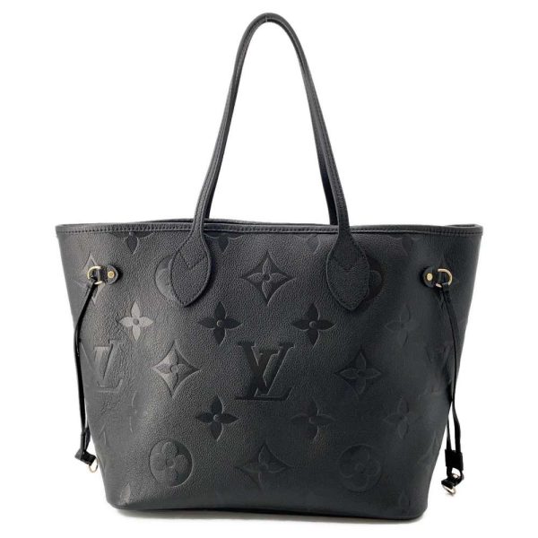 9587984 01 Louis Vuitton Neverfull MM Tote Bag Monogram Empreinte Black