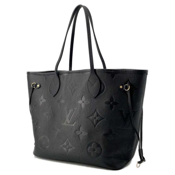 9587984 02 Louis Vuitton Neverfull MM Tote Bag Monogram Empreinte Black