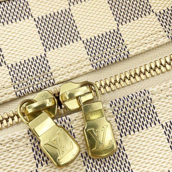 9588851 13 Louis Vuitton Naviglio Shoulder Bag Damier Azur White