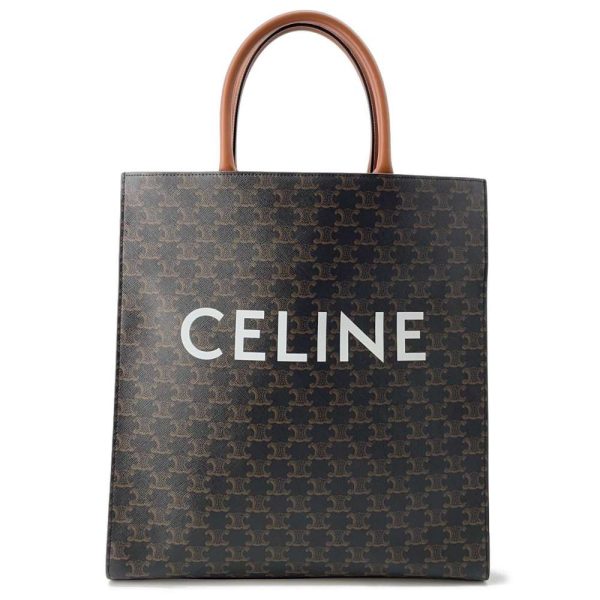 9589902 01 Celine Triomphe Large Tote Bag Brown