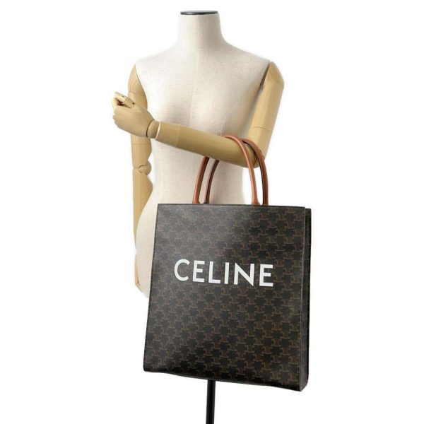 9589902 04 Celine Triomphe Large Tote Bag Brown