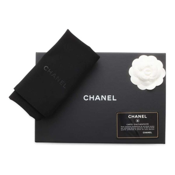 9589926 18 CHANEL Chain Wallet Matelasse Coco Mark Lambskin AP0674 Wallet Black