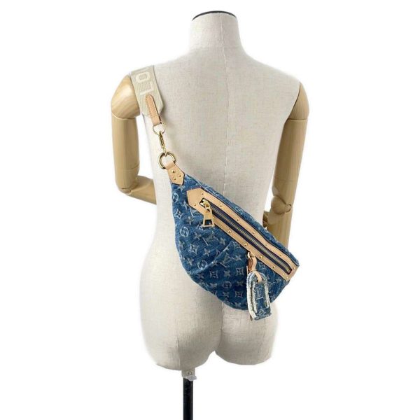 9590038 04 Louis Vuitton High Rise Body Bag Monogram Denim Blue