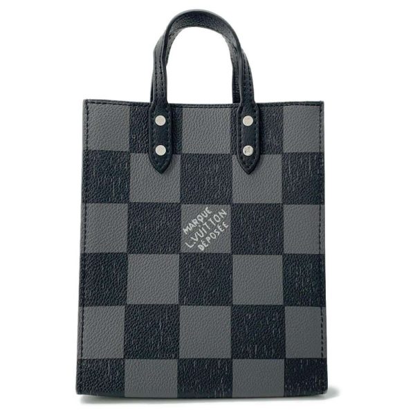 9590045 01 Louis Vuitton Handbag Damier Checkerboard Sac XS N60479 2way Shoulder Bag Black