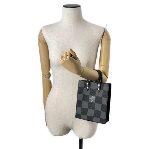 9590045 04 Louis Vuitton Handbag Damier Checkerboard Sac XS N60479 2way Shoulder Bag Black