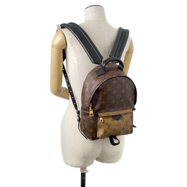 9590717 04 Louis Vuitton Palm Springs Backpack PM Monogram Reverse Black