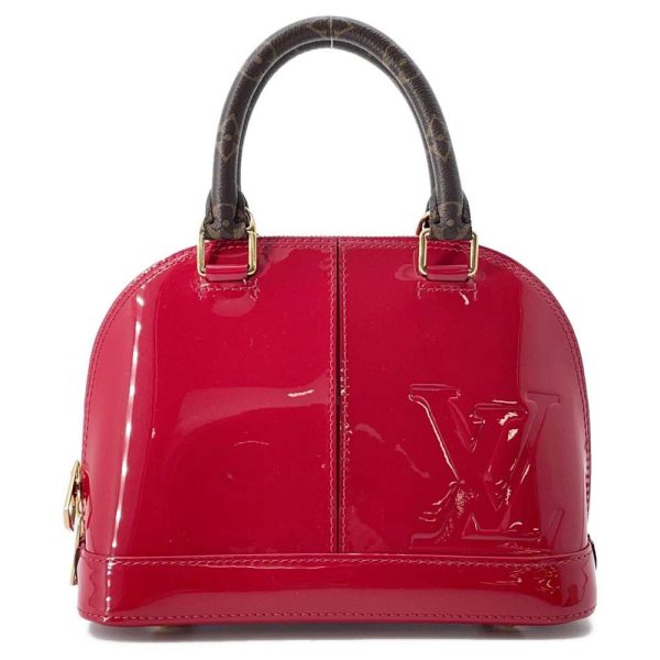 9591899 01 Louis Vuitton Patent Leather Alma BB Red Shoulder Bag