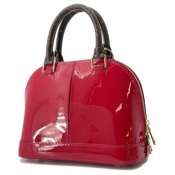 9591899 02 Louis Vuitton Patent Leather Alma BB Red Shoulder Bag