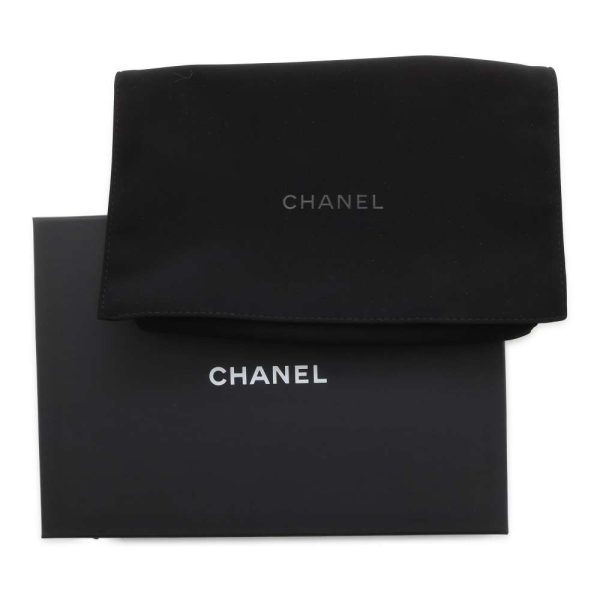 9592841 14 CHANEL Chain Wallet Coco Mark Caviar Skin Wallet Black