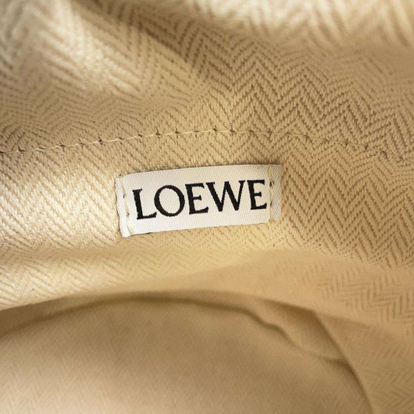 9594449 07 LOEWE Beehive Raffia Calf Basket Bag