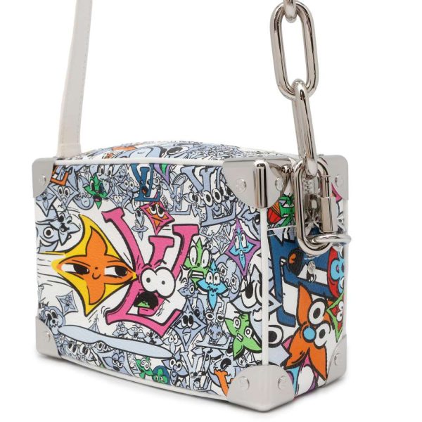 9595064 02 Louis Vuitton Shoulder Bag Comic Mini Soft Trunk White