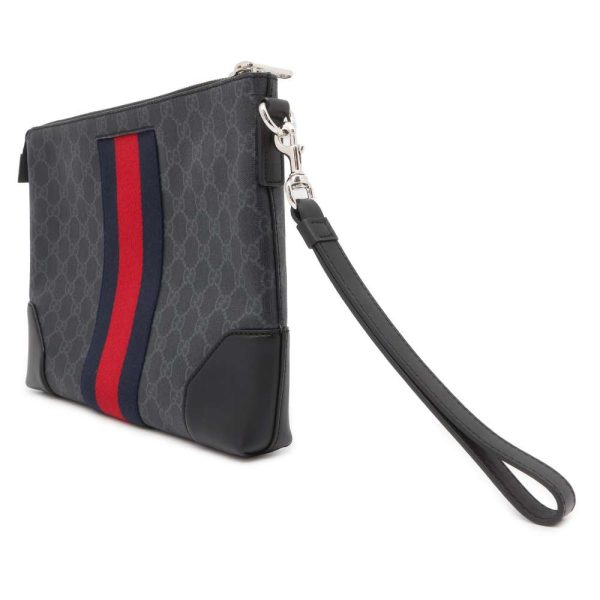 9595095 02 Gucci clutch bag GG Supreme bag black