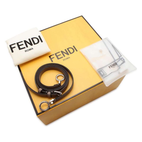 9600010 11 FENDI Peekaboo Ic You Selleria Petit 2way Shoulder Bag