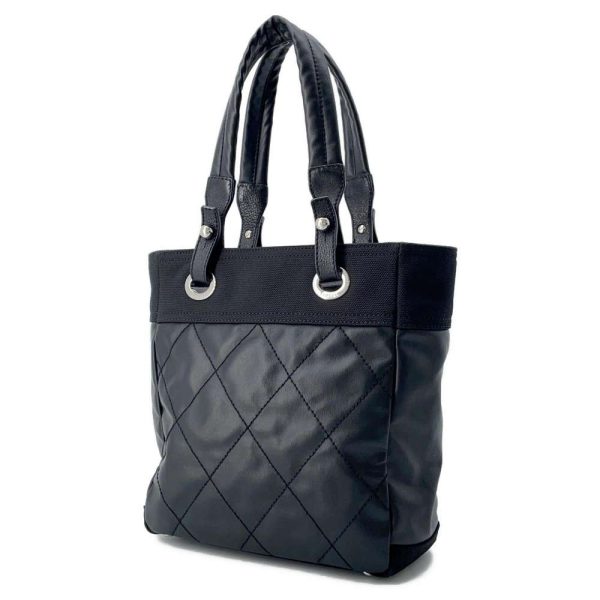 9600089 02 CHANEL Paris Biarritz Tote PM Matelasse CocoMark Black