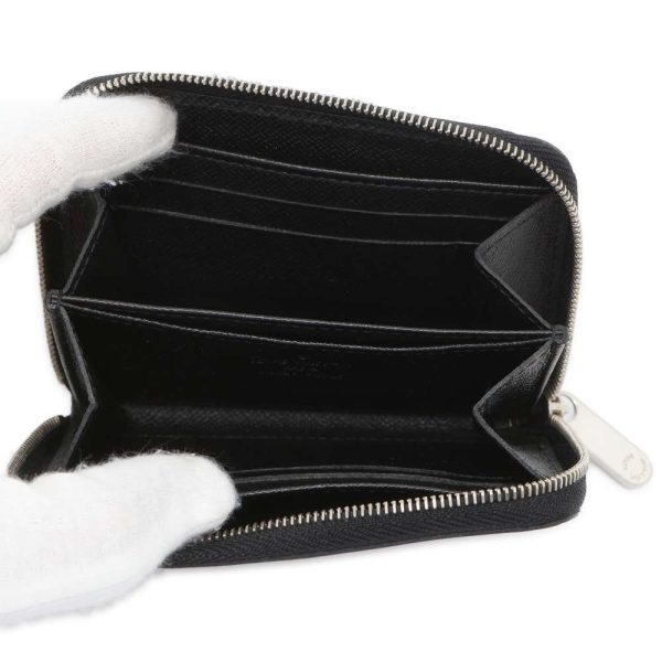 9603585 04 Louis Vuitton Coin Case Epi Zippy Coin Wallet Coin Black