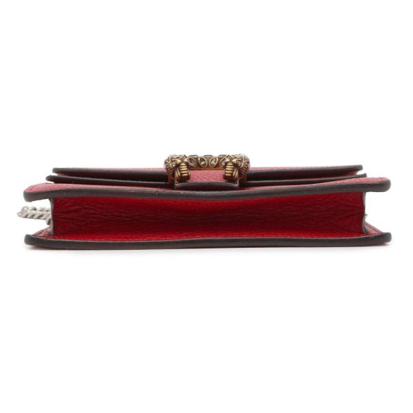 9604155 03 Gucci Duonissos Super Mini Chain Shoulder Bag Black Red