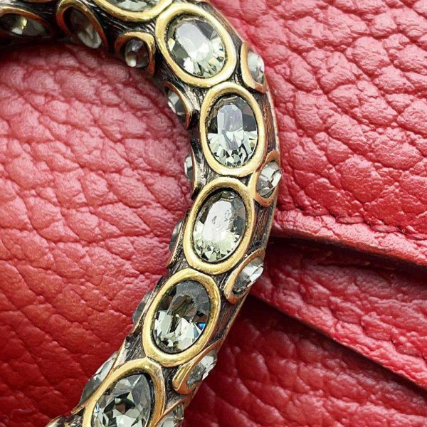 9604162 13 Gucci Chain Shoulder Bag Dionysus Mini Bag Red