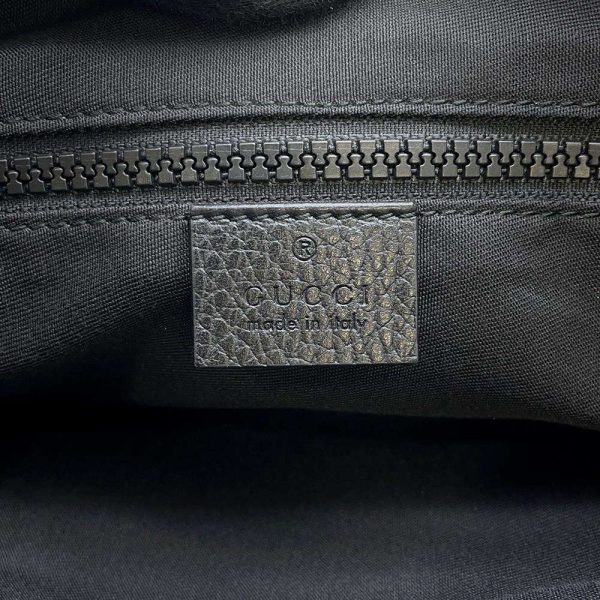 9604223 09 Gucci GG Nylon Shoulder Bag Black