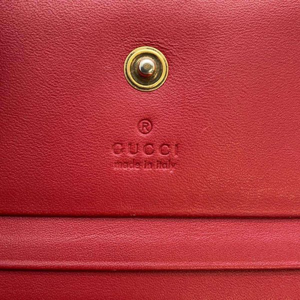 9604537 13 Gucci Guccisima Signature Cherry Card Case Wallet Red