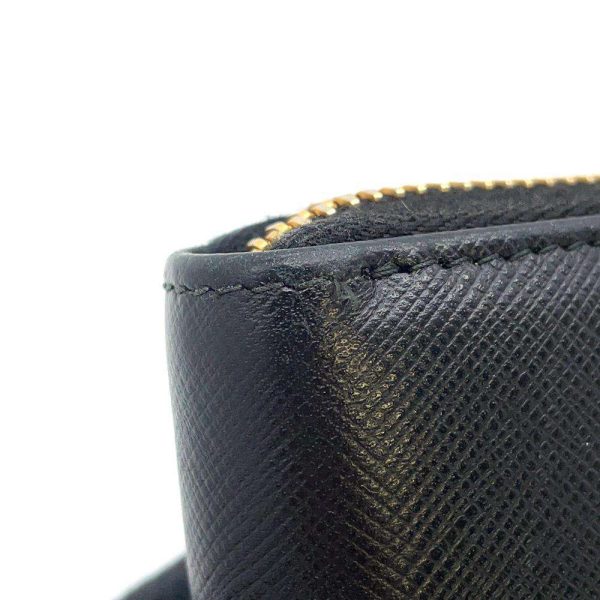 9604575 10 Prada Long Wallet Saffiano Wallet Black