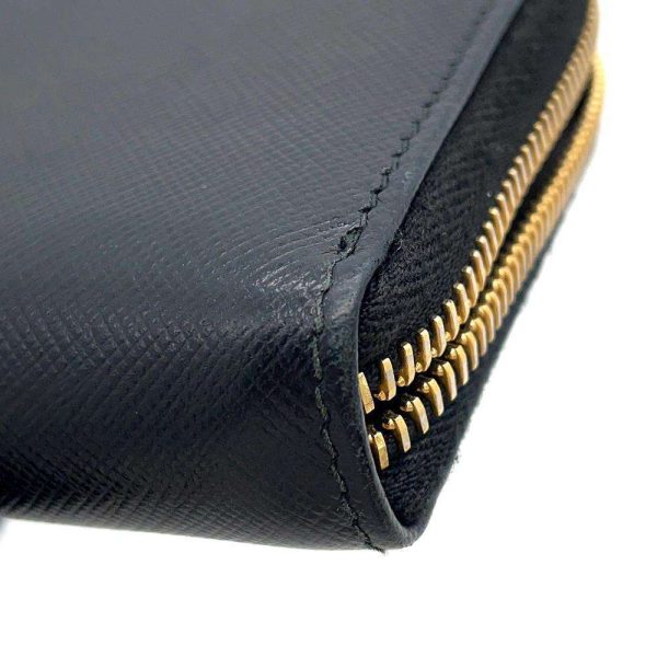 9604575 11 Prada Long Wallet Saffiano Wallet Black