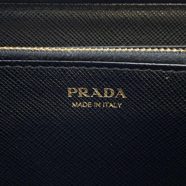 9604575 15 Prada Long Wallet Saffiano Wallet Black