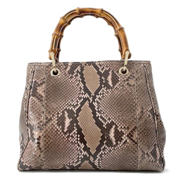 9605046 01 Gucci Handbag Bamboo Shopper Python Bag Shoulder Bag