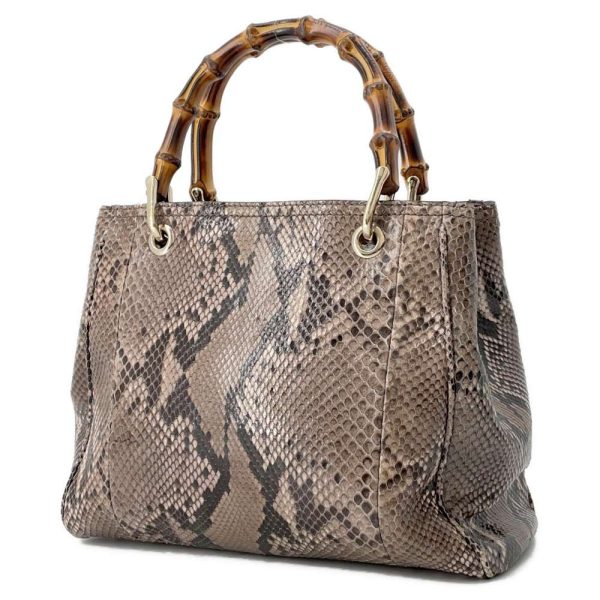 9605046 02 Gucci Handbag Bamboo Shopper Python Bag Shoulder Bag