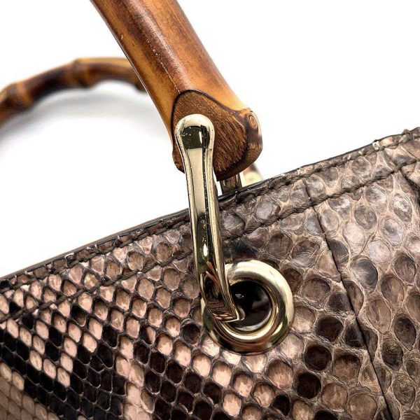 9605046 11 Gucci Handbag Bamboo Shopper Python Bag Shoulder Bag